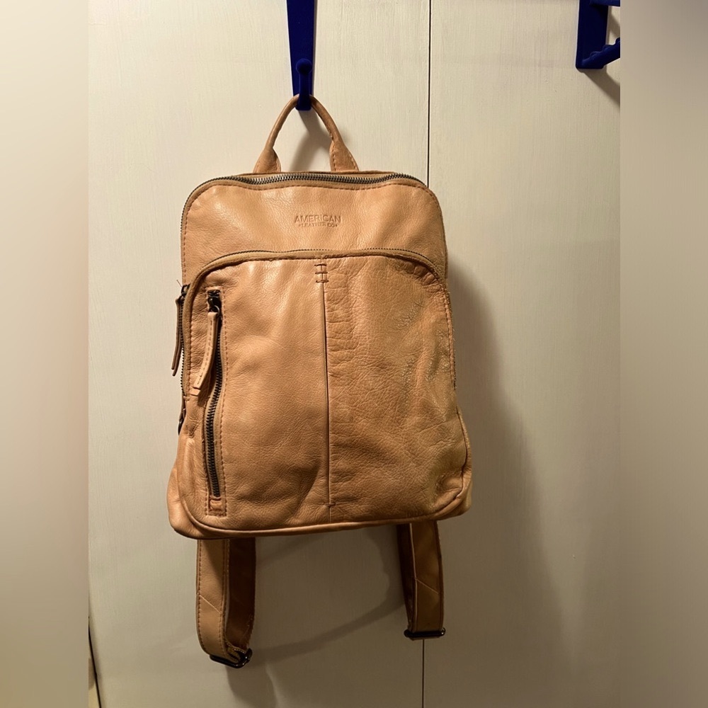 American Leather Co. genuine leather backpack